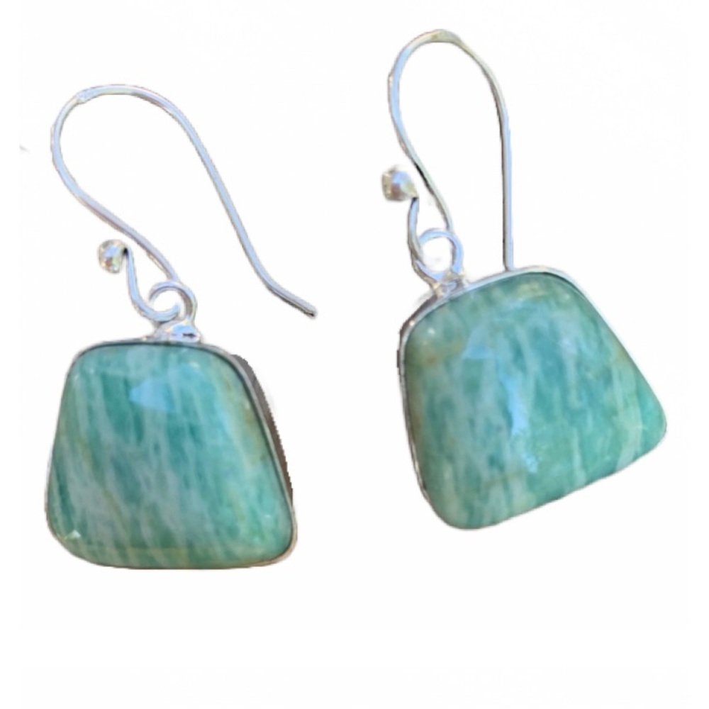 Amazonite earrings. Very nice.